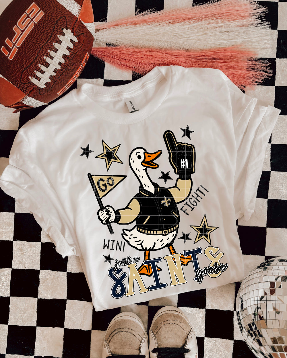 Just a Saints Goose DTF transfer design – image 1