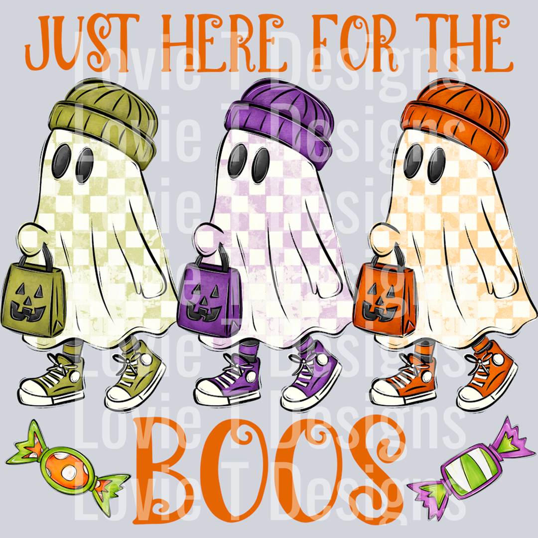 Just Here for the Boos Orange Print – DTF Transfer – product image