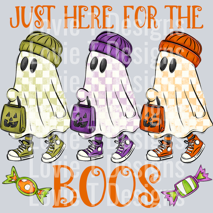 Just Here for the Boos Orange Print – DTF Transfer – product image