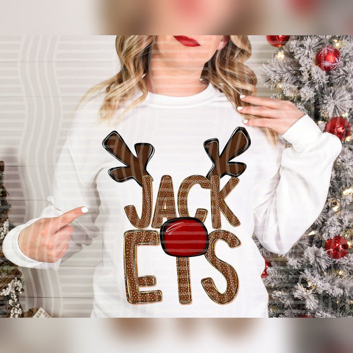 Jackets Deer Antler Mascots DTF transfer