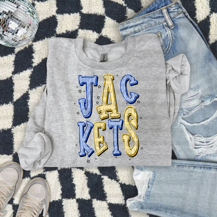 Jackets Seersucker Chic Two Color Mascots DTF transfer