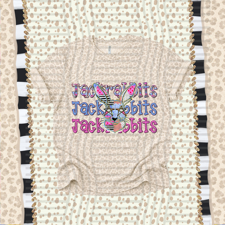 Jackrabbits Dolly Doodle mascot DTF transfer