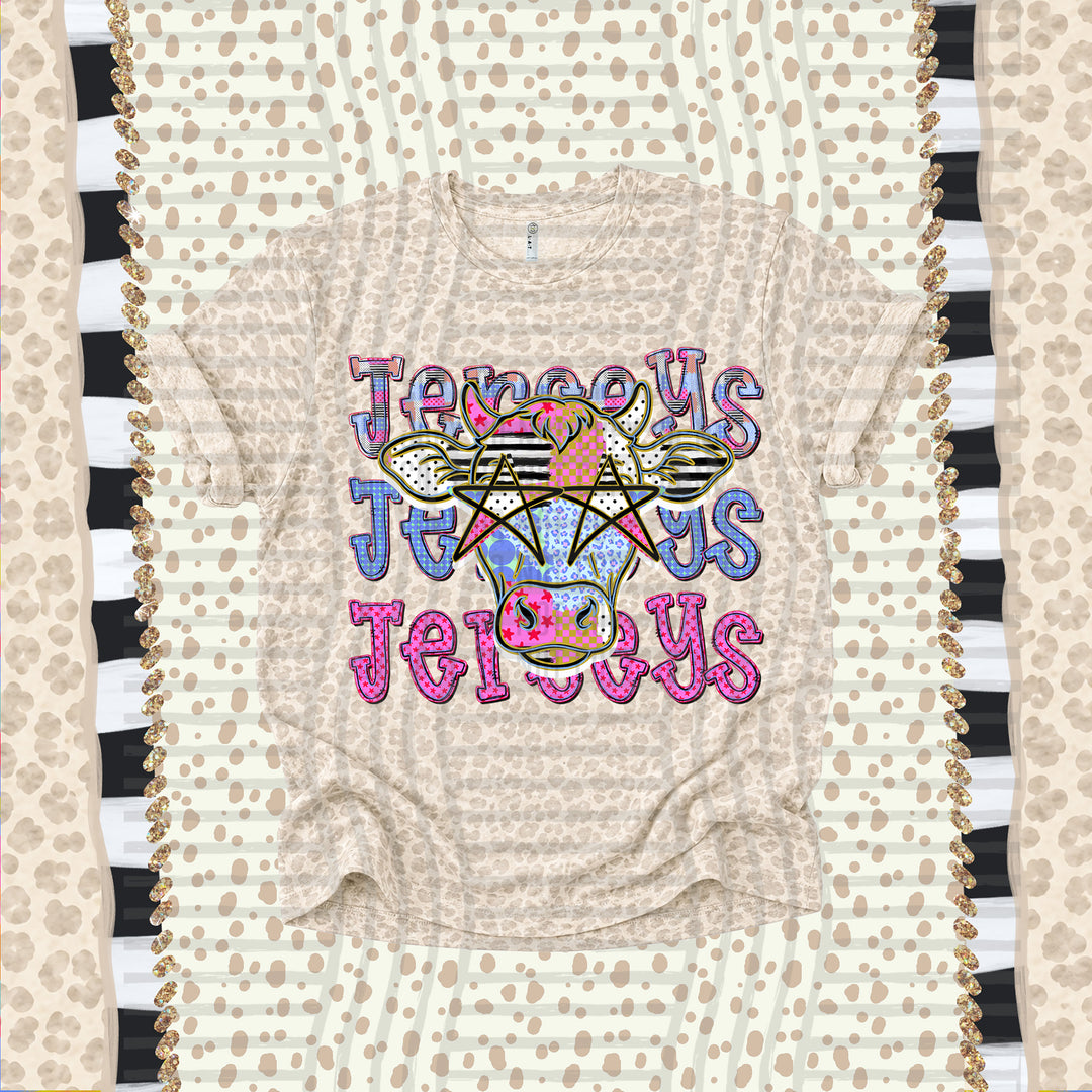 Jerseys Dolly Doodle mascot DTF transfer