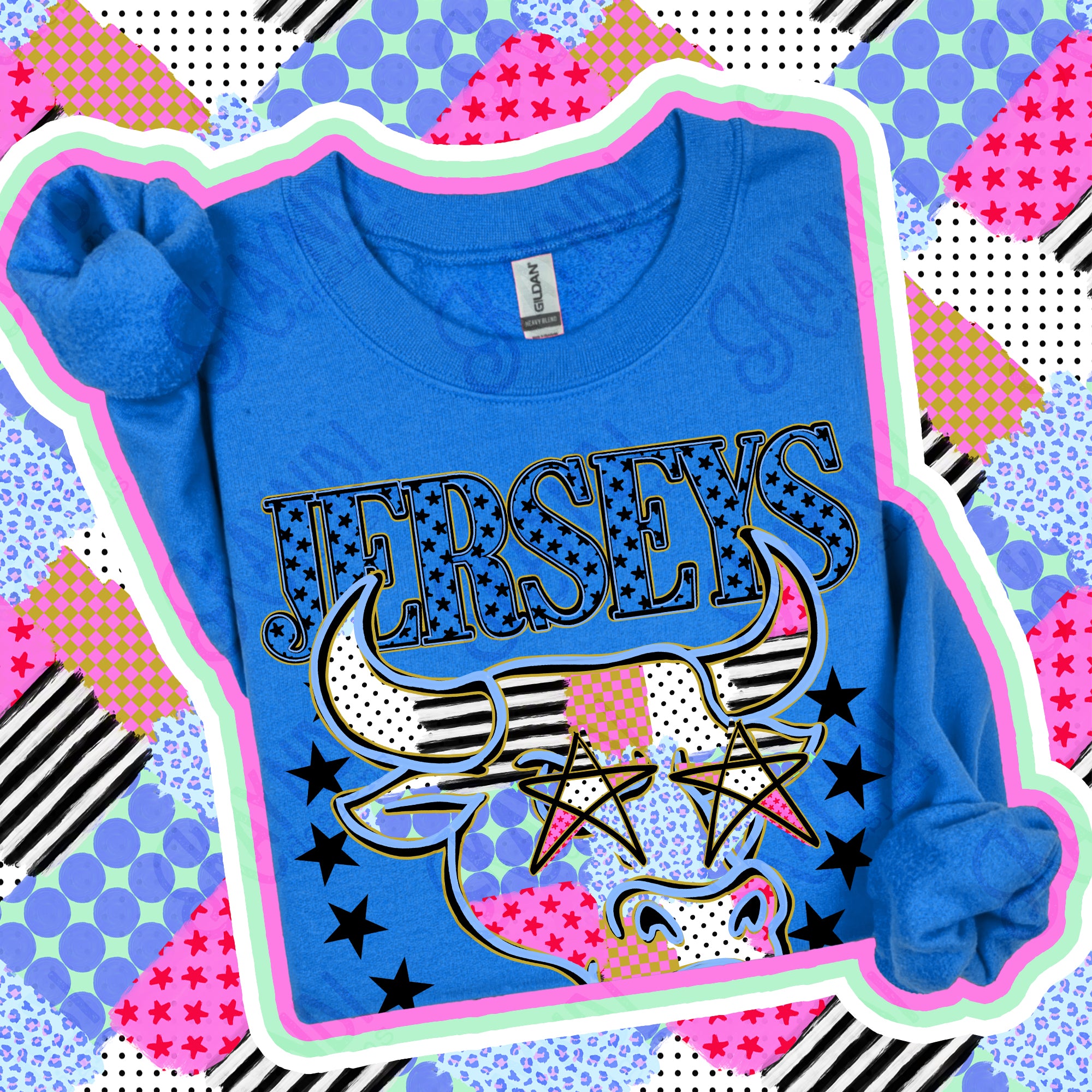 Patchwork Varsity Stars Mascots Jerseys design