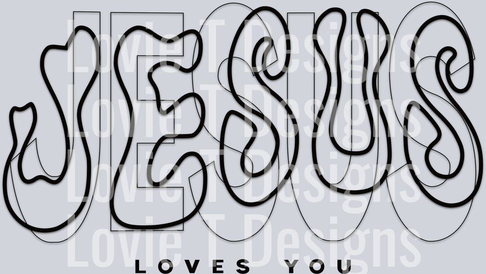 Jesus loves You Black