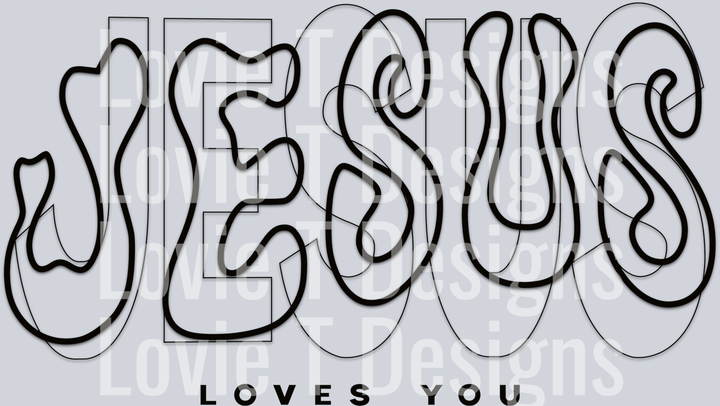 Jesus loves You Black