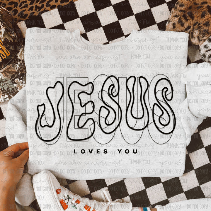 JESUS LOVES YOU BLACK