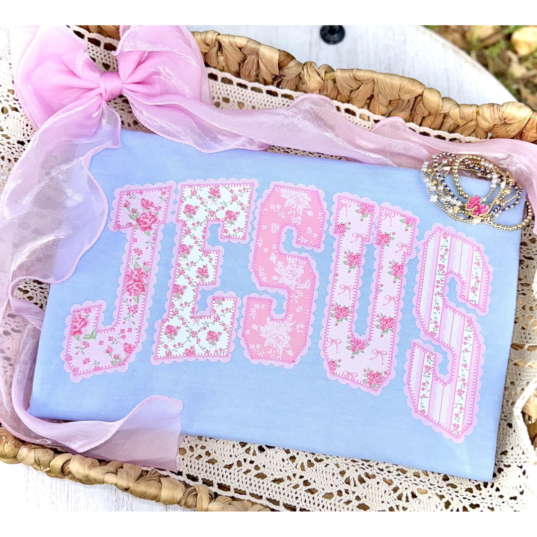 Jesus Floral – DTF Transfer – product image