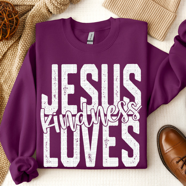 JESUS LOVES KINDNESS WHT
