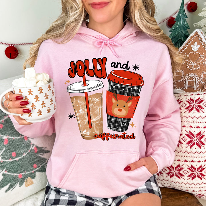 Jolly and Caffeinated Coffee Cups DTF transfer – mockup