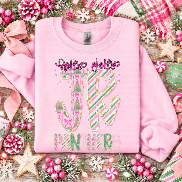 Holly Jolly Mistletoe Magic Mascots Jr Panthers design