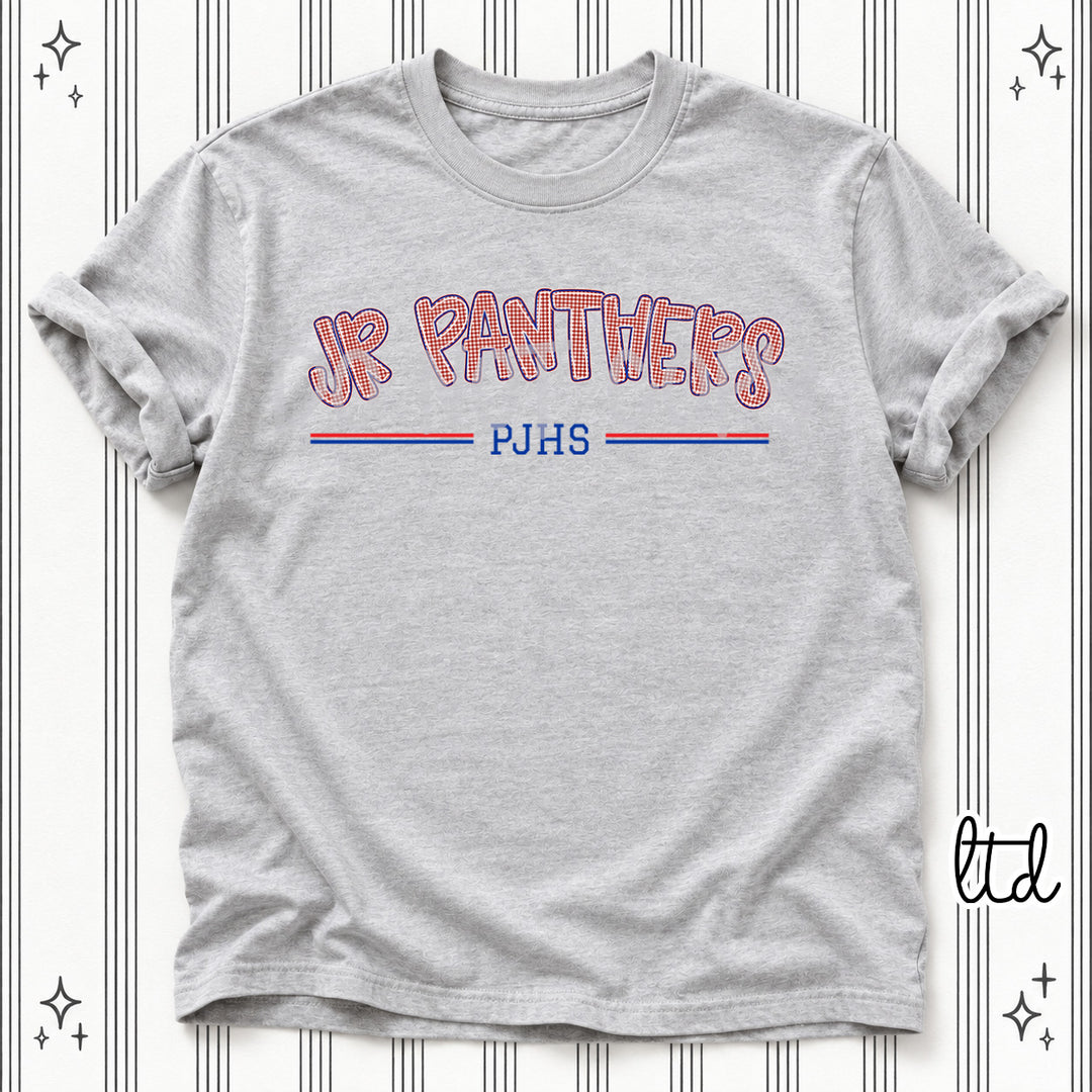 Jr Panthers PJHS Red Royal Gingham School Spirit DTF transfer