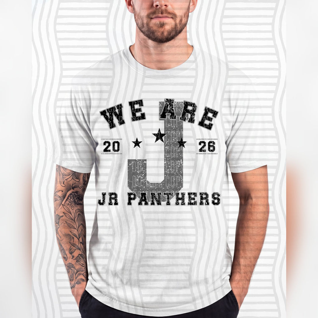 Jr Panthers Varsity Initials Mascots DTF transfer