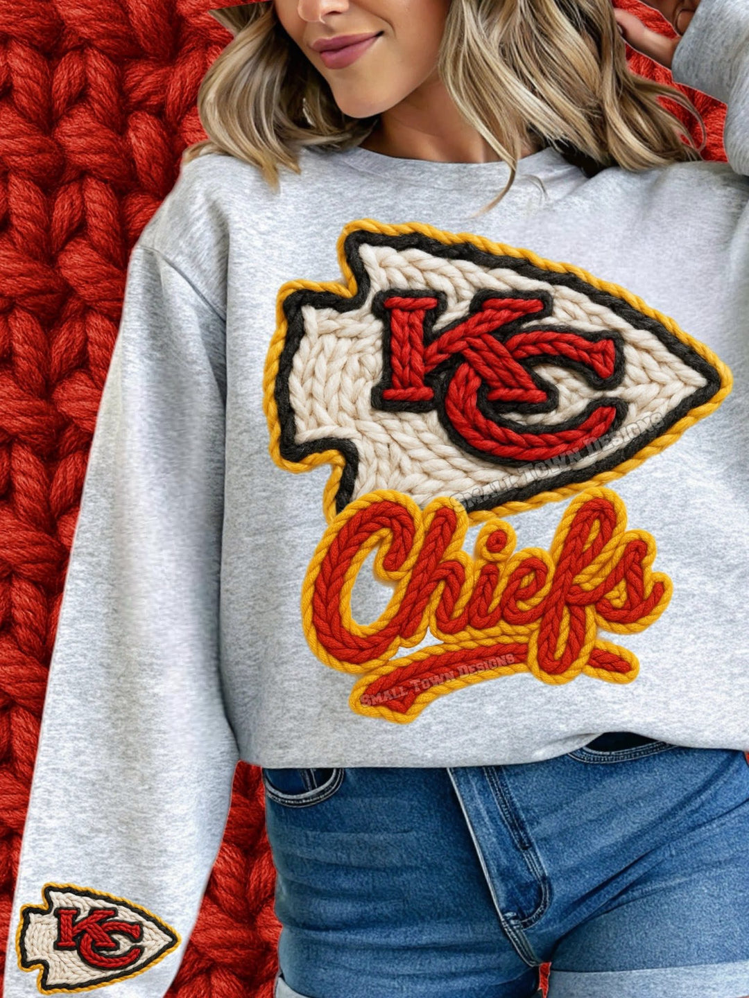 KC CHIEFS FAUX YARN