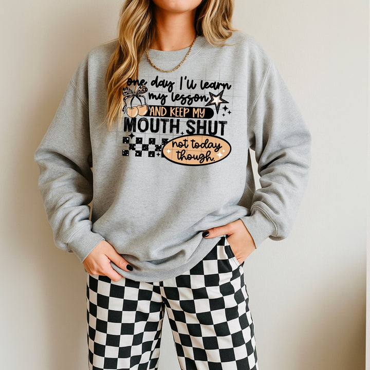 KEEP MY MOUTH SHUT BLACK WORDS