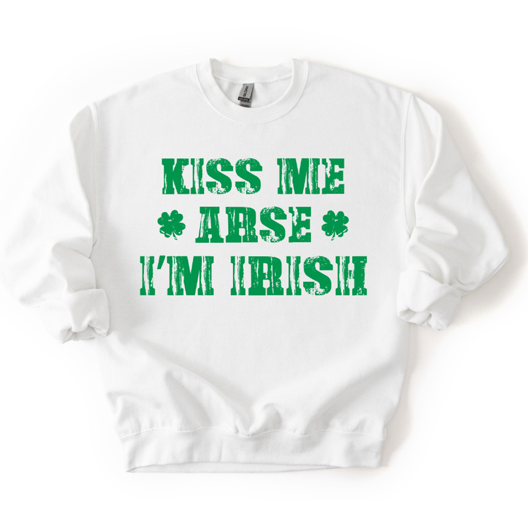 Kiss Me Arse I'm Irish Green – DTF Transfer – product image