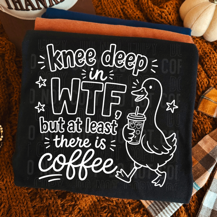 KNEE DEEP IN WTF WHITE mockup