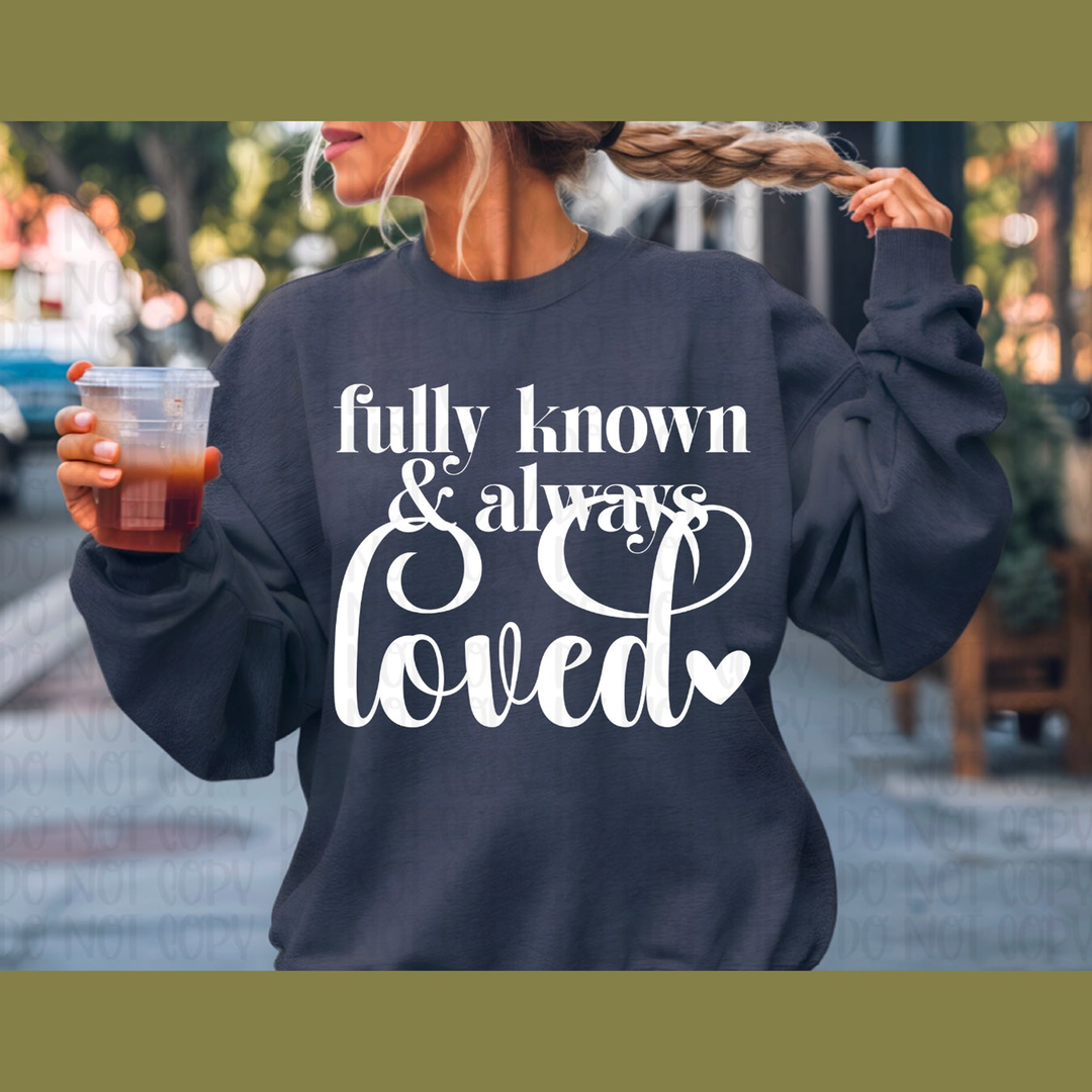 Known & Loved White – DTF Transfer – product image