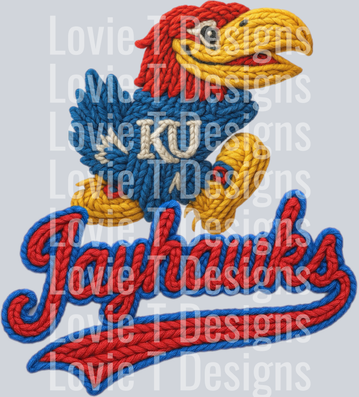 KU Jayhawks FAUX YARN