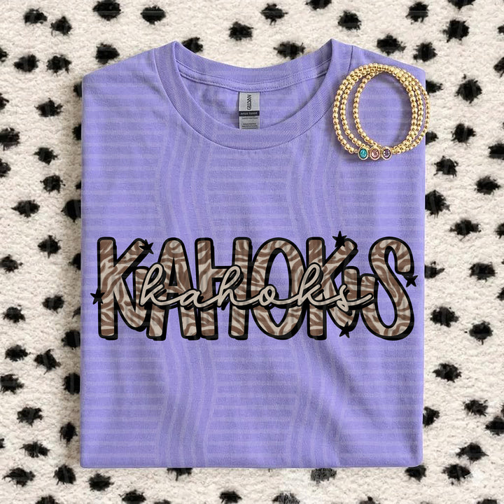 Kahoks Zebra Mascots DTF transfer