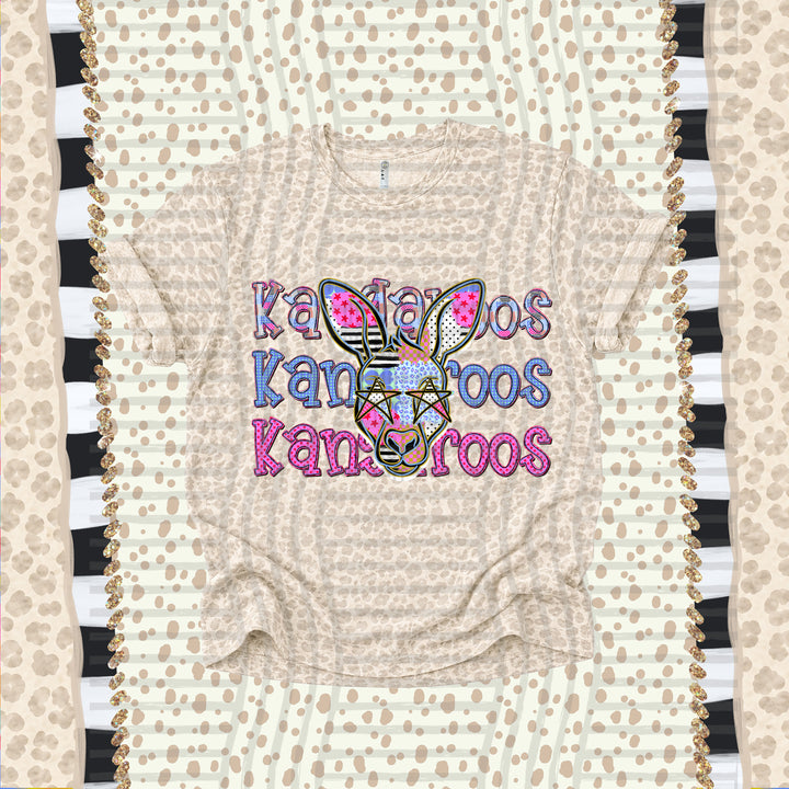 Kangaroos Dolly Doodle mascot DTF transfer