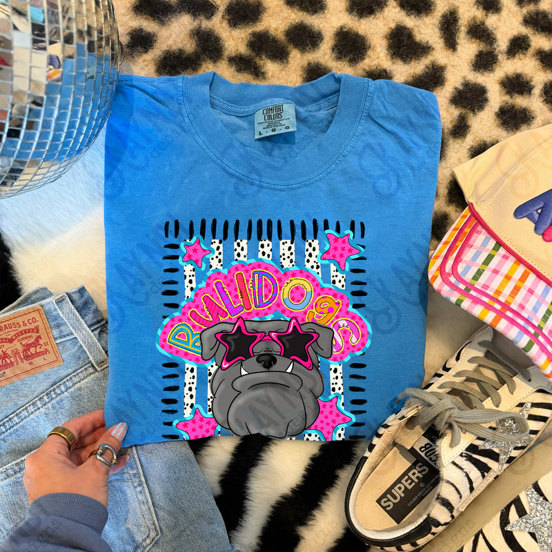 Doodle Star Sunglasses Mascots Bulldogs mockup