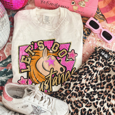 Let's Go Glam Mascots Mustangs mockup