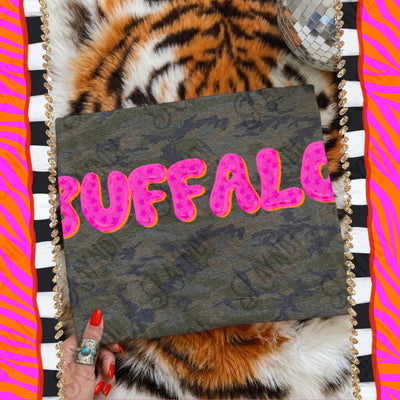 Bubble Stars Mascots Buffalo mockup