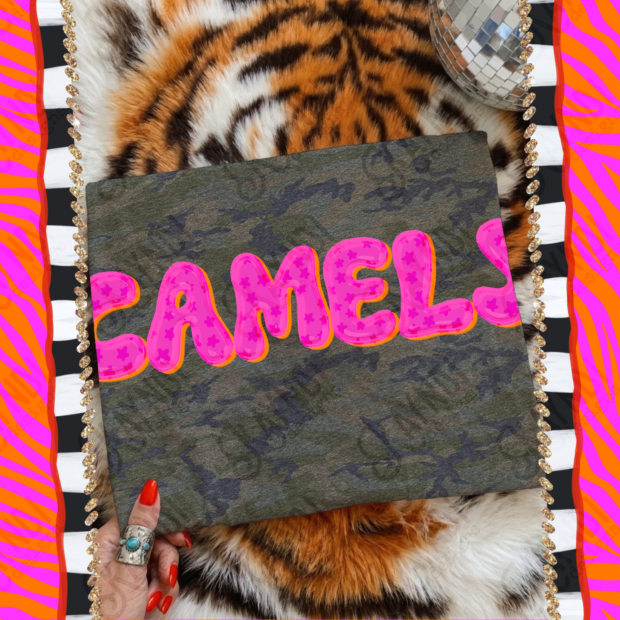 Bubble Stars Mascots Camels mockup