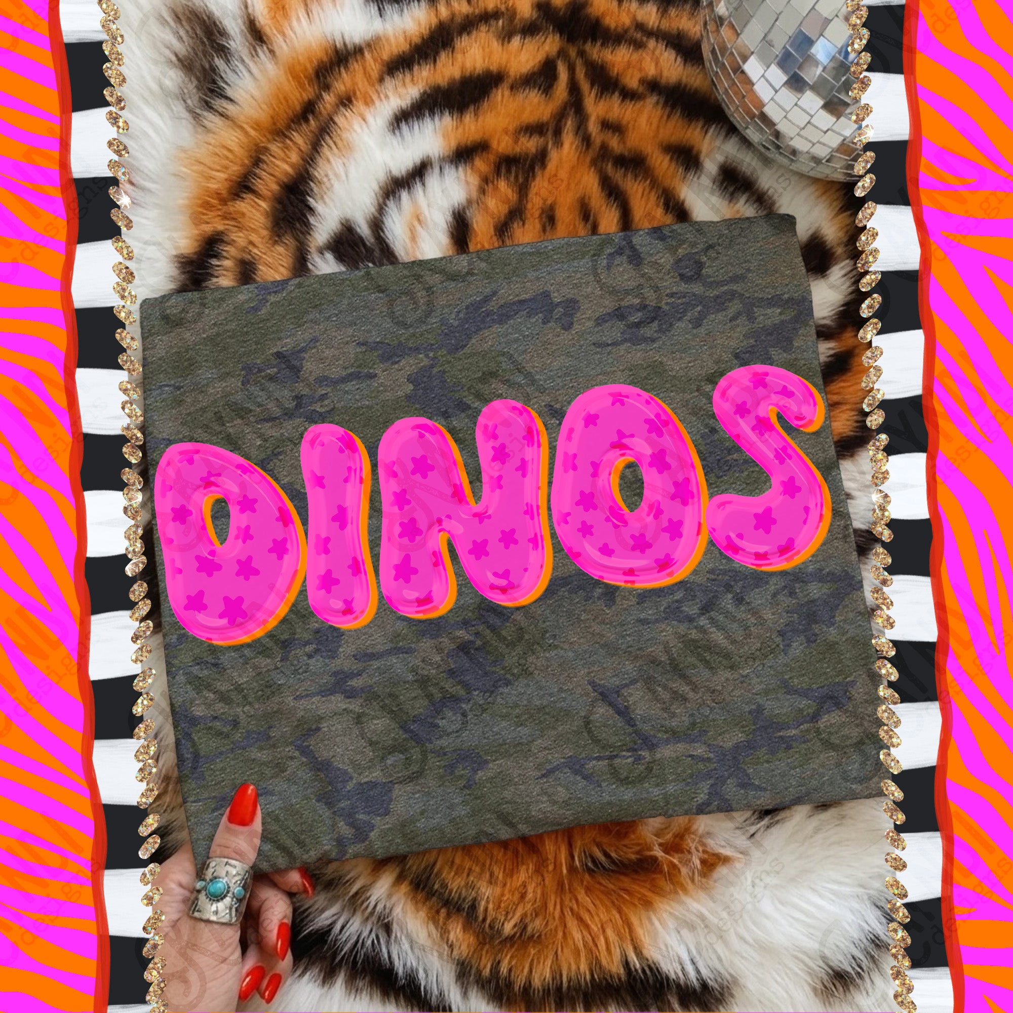 Bubble Stars Mascots Dinos mockup