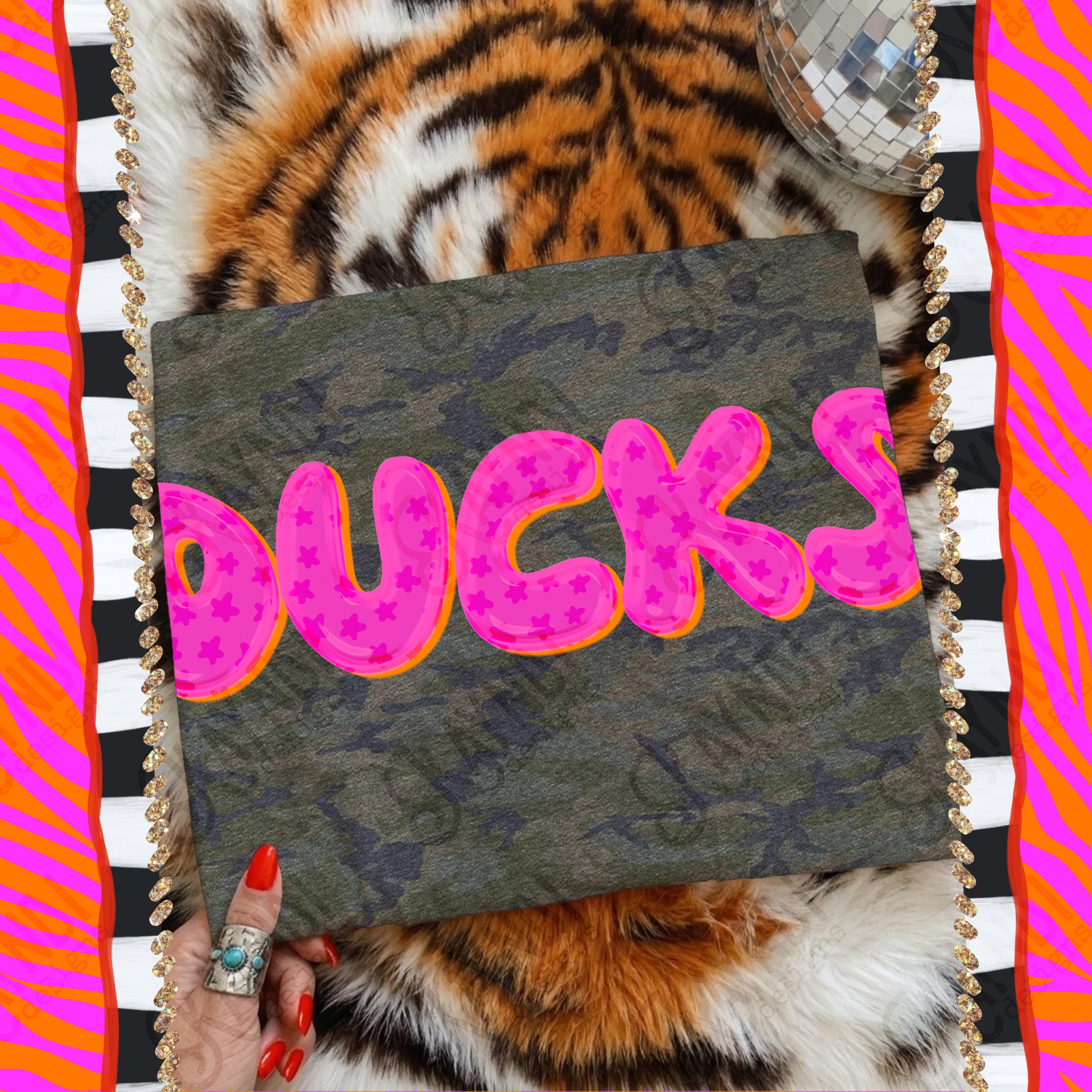 Bubble Stars Mascots Ducks mockup
