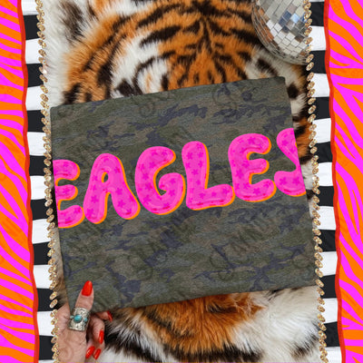Bubble Stars Mascots Eagles mockup