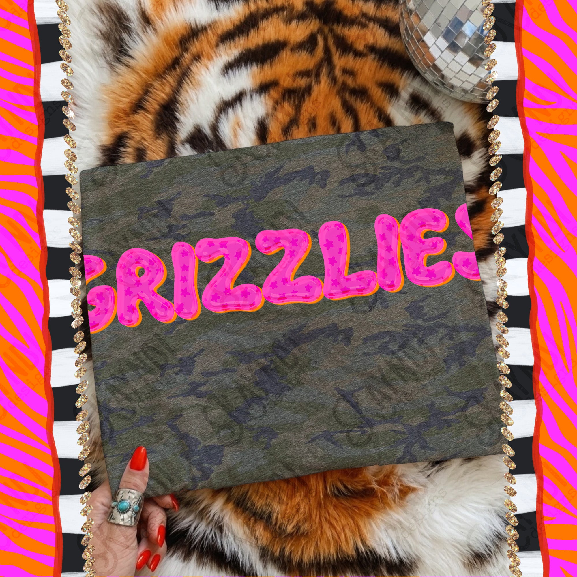 Bubble Stars Mascots Grizzlies mockup