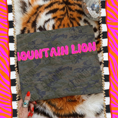 Bubble Stars Mascots Mountain Lions mockup