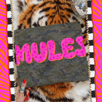 Bubble Stars Mascots Mules mockup