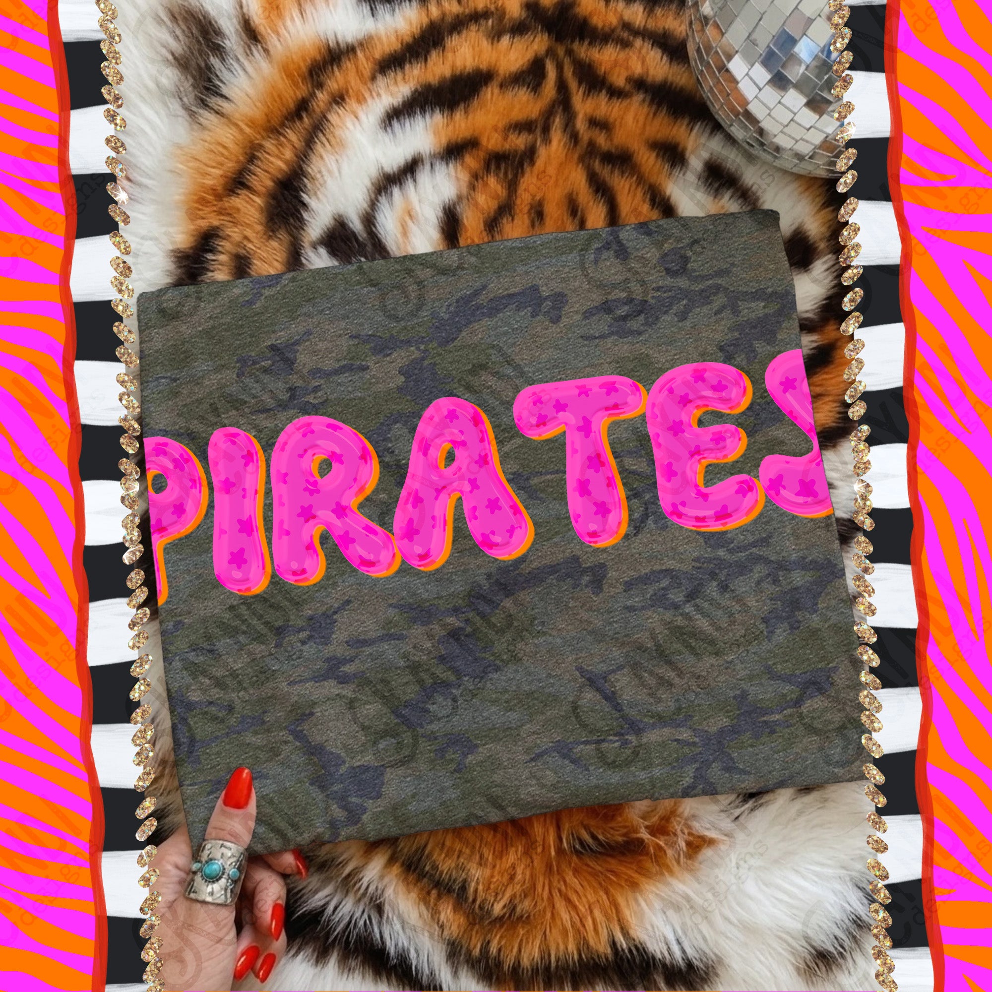 Bubble Stars Mascots Pirates mockup