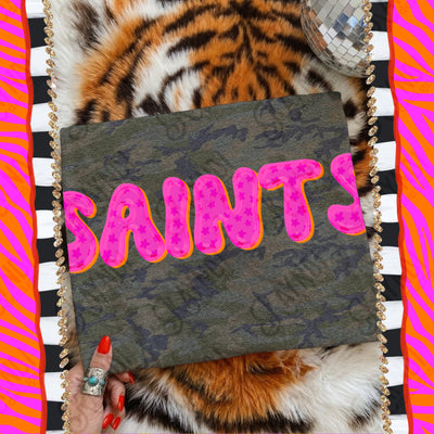Bubble Stars Mascots Saints mockup