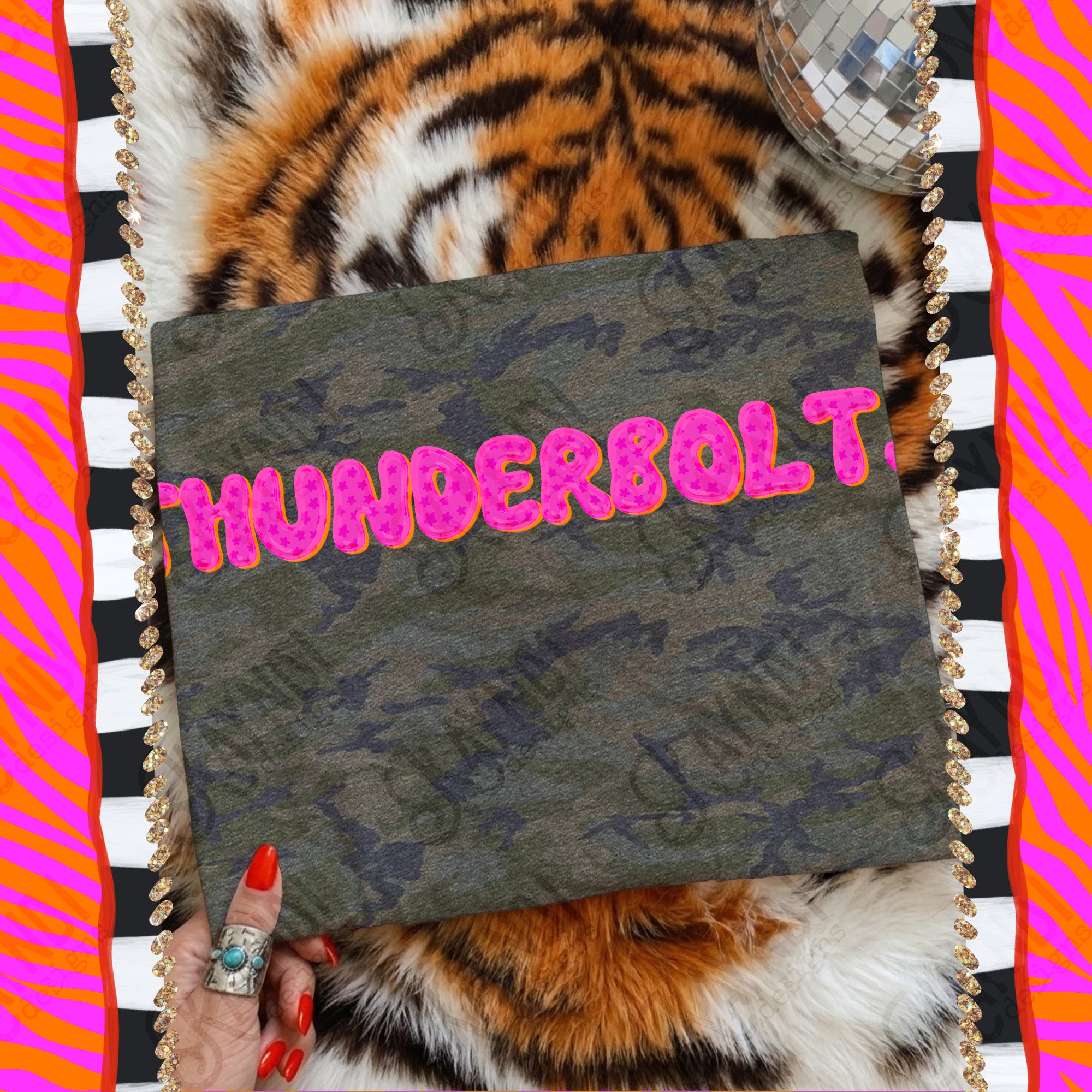 Bubble Stars Mascots Thunderbolts mockup