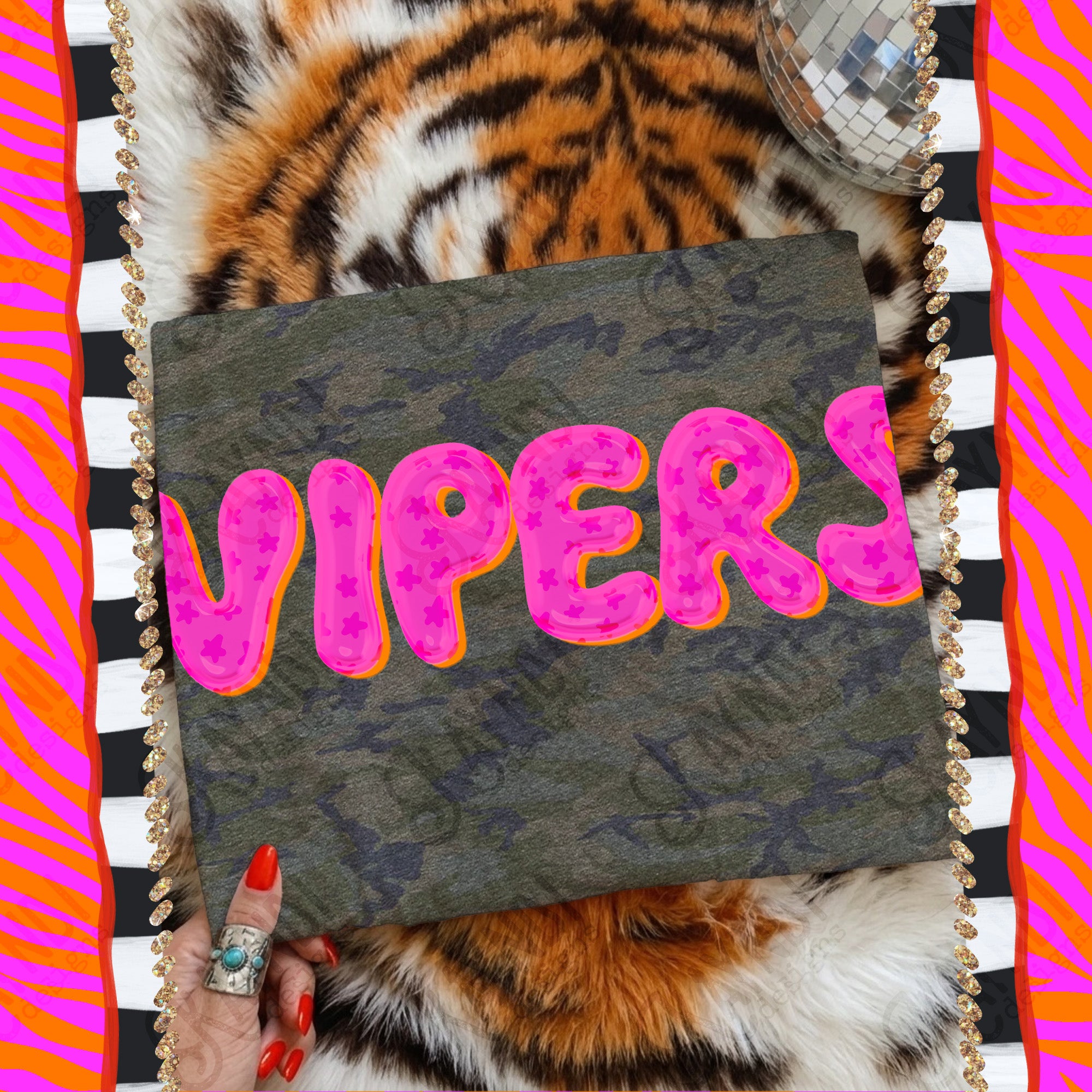 Bubble Stars Mascots Vipers mockup