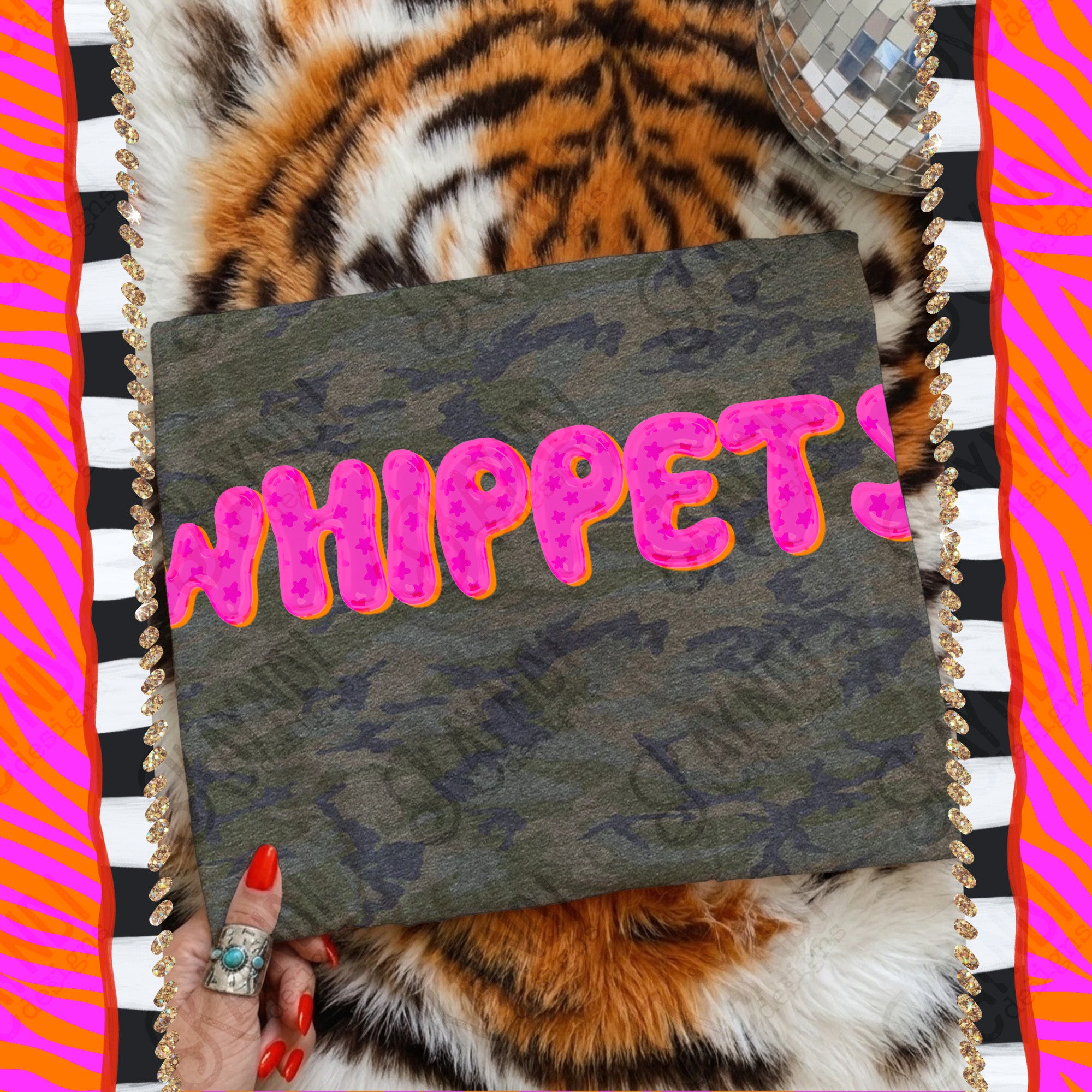 Bubble Stars Mascots Whippets mockup