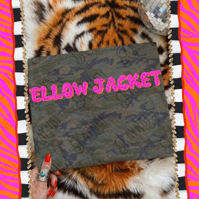 Bubble Stars Mascots Yellow Jackets mockup