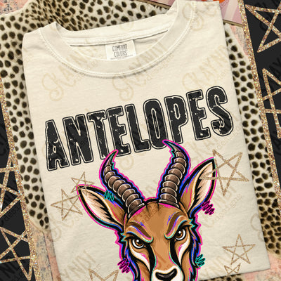 Grunge Varsity Antelopes mockup