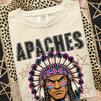 Grunge Varsity Apaches mockup