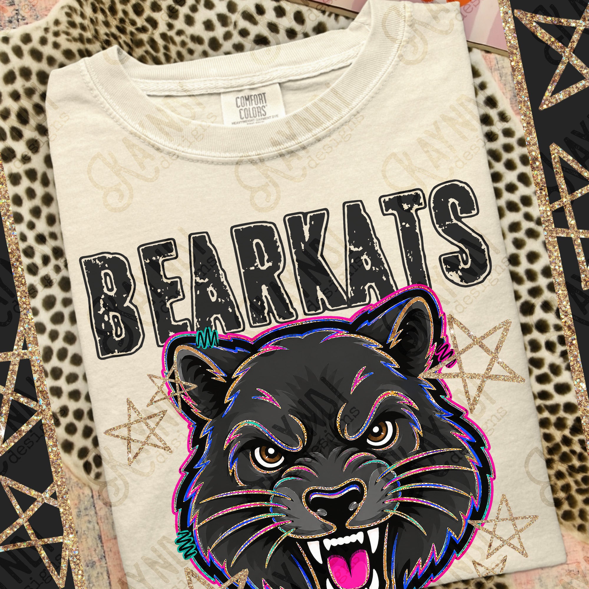 Grunge Varsity Bearkats mockup