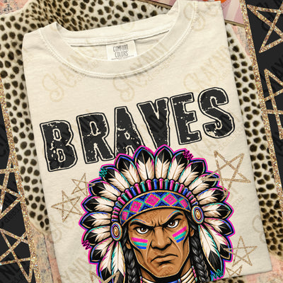 Grunge Varsity Braves 2 mockup