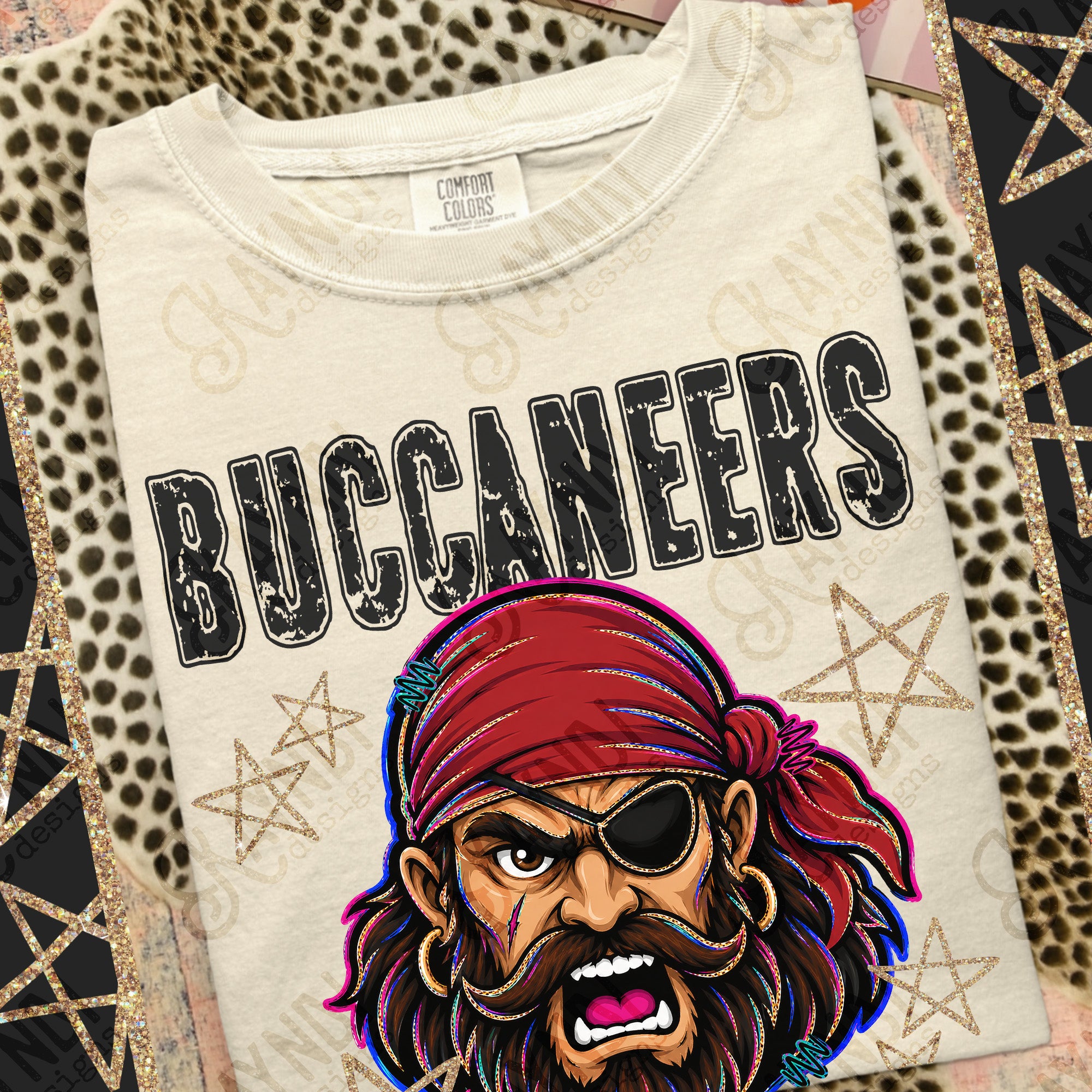 Grunge Varsity Buccaneers 2 mockup