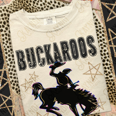 Grunge Varsity Buckaroos mockup