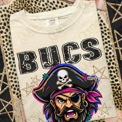 Grunge Varsity Bucs mockup