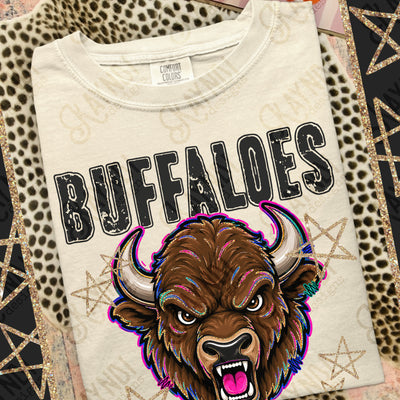 Grunge Varsity Buffaloes mockup