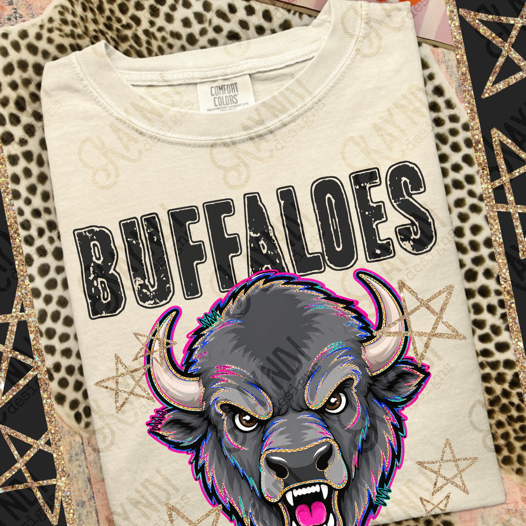 Grunge Varsity Buffaloes 2 mockup
